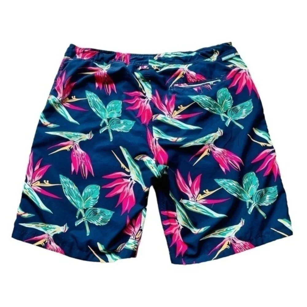 Bonobos Blue Floral 9” Inseam Swim Shorts Size 33